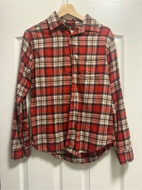 Goodfellow cotton plaid style shirt